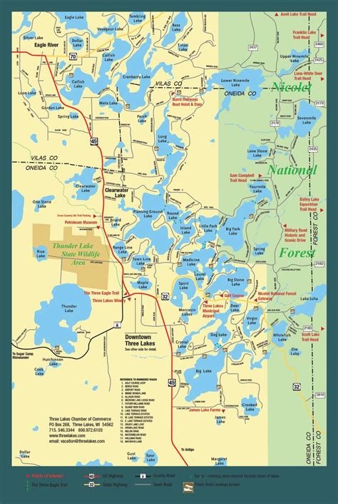 Chain Map - Three Lakes Area Chamber of Commerce