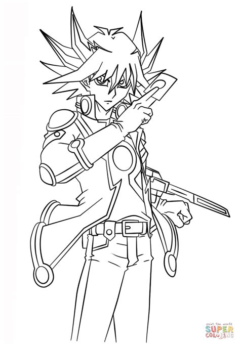 Yugioh Yusei - Free Coloring Pages