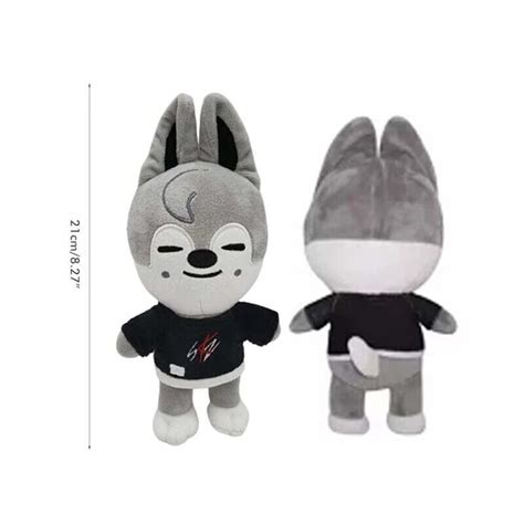 Plush Wolf Chan Kawaii Kid Doll SKZOO Kpop JIniret | Ubuy India