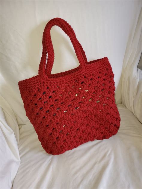 Handmade Crocheted Market Totes Bags, Crocheted Tote Bags, Crocheted ...