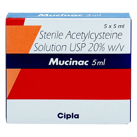 Mucinac Injection 5 ml | Uses, Side Effects, Price | Apollo Pharmacy