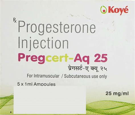 Pregcert Aq 25 MG Solution For Injection (1): Uses, Side Effects, Price ...