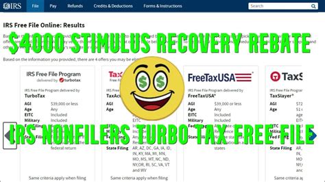 Image result for Stimulus Checks Free File Forms