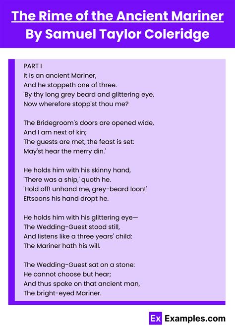 The Mariner Poem Summary