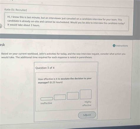 Solved: Katie (Sr. Recruiter) Hi, I know this is last minute, but an ...