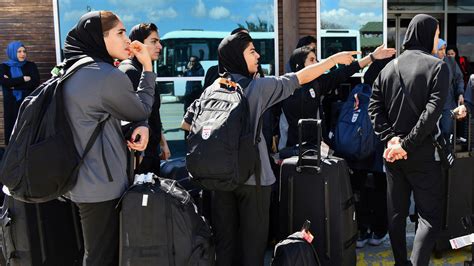 Iranian women’s football team return to Iran