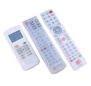 Buy Dkriva 3 Pcs Silicone Tv Remote Cover&Ac Remote Control Dust Cover ...