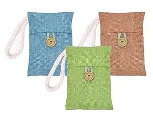 Mopslik Charcoal Bags Odor Absorber, Reduce Odors Natural Bamboo ...