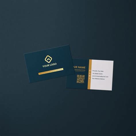 Raised Foil Business Card – Gold Foil Cards