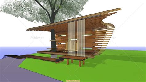 现代水岸景观休闲椅 - SketchUp模型库 - 毕马汇 Nbimer