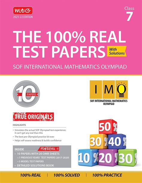 Class 7 - International Mathematics Olympiad (IMO) - The 100% Real tes ...
