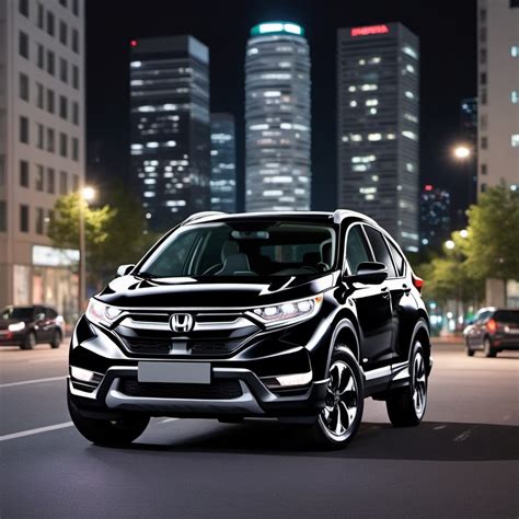 Black Honda CR-V in Night City | Stable Diffusion Online