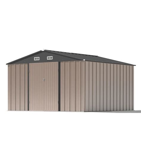 10x10 Metal Storage Shed with Weather Resistance