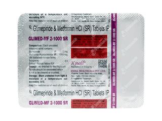 Glimed Mf 2/1000 Sr Tablet: Uses, Side Effects, Price & Substitutes