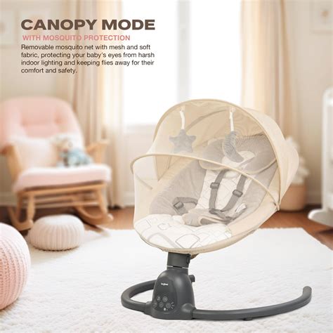 Electric Swing Cradle & Cradle for Babies Soothing & Comfortable Sleep ...