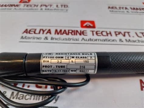 Tw Bailey Pt100 Ohm Resistance Bulb Temperature Probe 3.2Mm Dia 150Mm ...