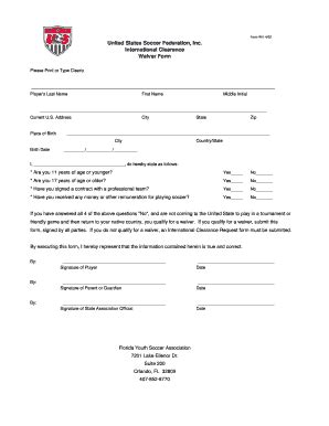 2015-2026 Form CA Woodland Soccer Club Denial and Acceptance Letter ...