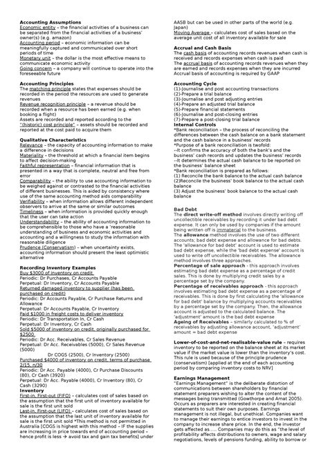 Economic Entity Assumption