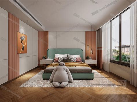 典雅新中式，卧室渲染图赏析|空间|室内设计|建E室内设计网 - 原创作品 - 站酷 (ZCOOL)