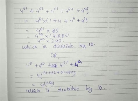 4^61+4^62+4^63+4^64+4^65 is divisible by - Brainly.in