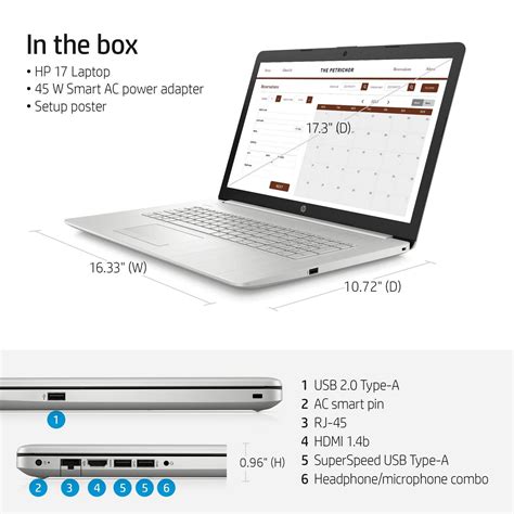 Buy HP 2022 Notebook Laptop, 17.3" Full HD Non-Touch Display, 11th Gen ...