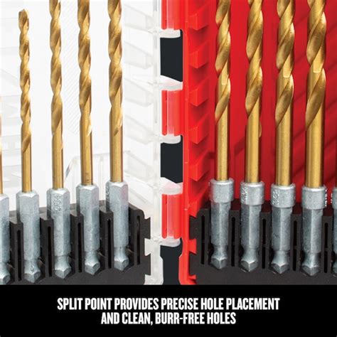 CRAFTSMAN 21-Piece Assorted Titanium Nitride Coated Hss Jobber Length ...