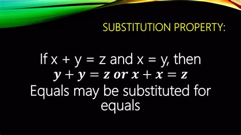 Properties of equality | PPTX