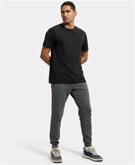 Buy Super Combed Cotton Rich Slim Fit Jogger with Zipper Pockets ...