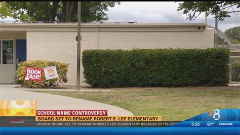 Board set to rename Robert E. Lee Elementary | cbs8.com