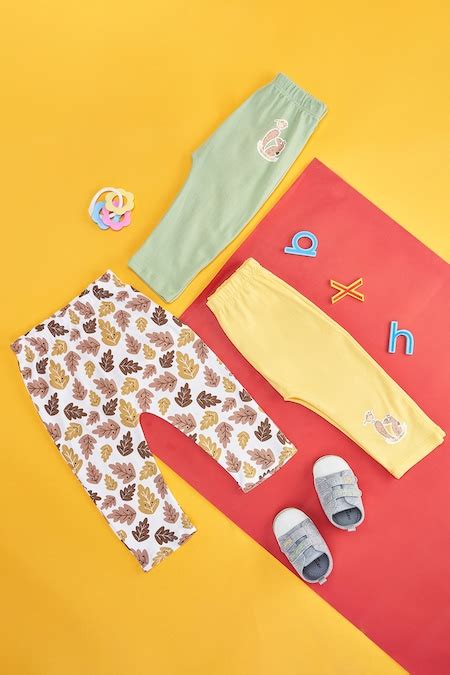 Multi-coloured Assorted Full Length Casual Baby Regular Fit Track Pants ...