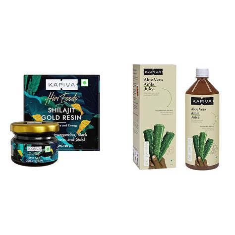 Kapiva Shilajit Gold Resin-20g Helps in boosting Stamina Contains 24 ...