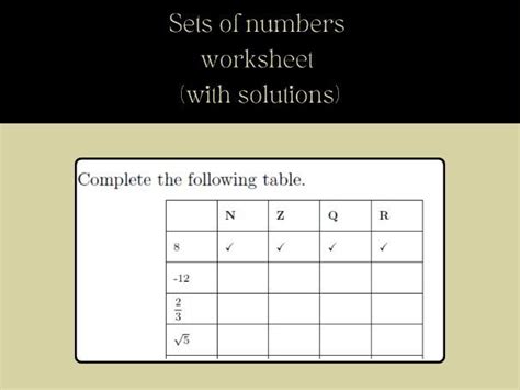 Image result for Set Numbers Mathematics