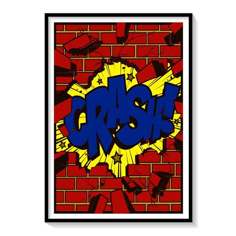 Buy Crash Pop Art Painting & Art Print Online India at Best Price ...
