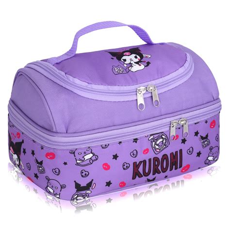 Roffatide Anime Kuromi Lunch Bag for Man Woman Leakproof Lunch Box ...