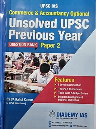 Commerce & Accountancy Optional Paper 2 Unsolved Past Year Questions ...