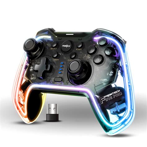 Fire Pro Wireless Gaming Pad | 2.4GHz, Dual Vibration, RGB | PS3/PC/An ...