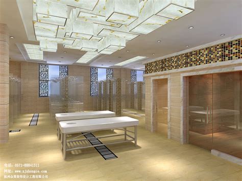 杭州1000平足浴会所装修案例-杭州众策装饰装修公司