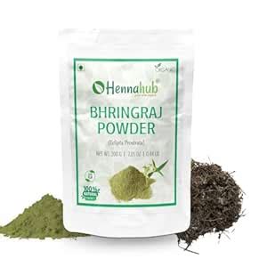 Hennahub Bhringraj Powder for Hair Care – 200g | 100% Pure & Natural ...