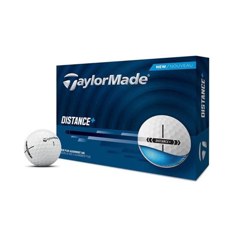 TaylorMade Distance+ Golf Balls - White (Pack of 12 Balls) – Sportswing.in