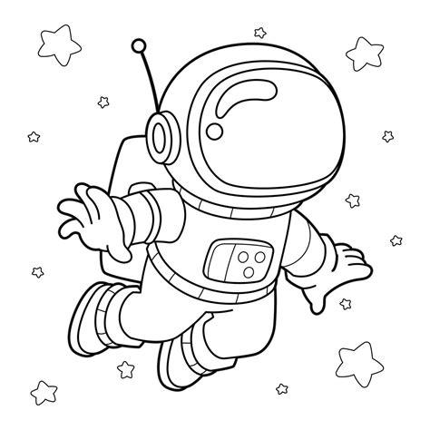 Astronaut - Coloring Page by jeffdoute on DeviantArt