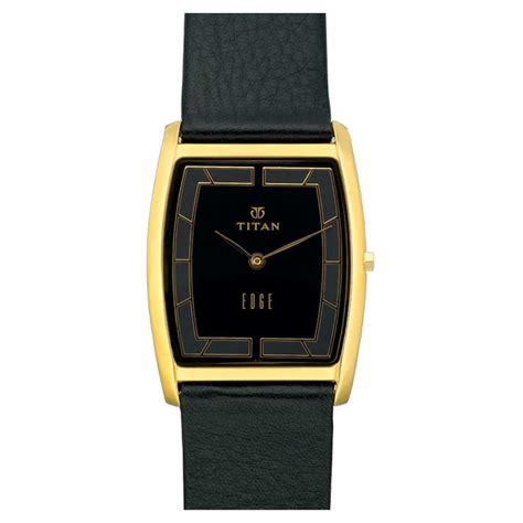 Buy Online Titan Classic Black Dial Leather Strap watch for Men ...