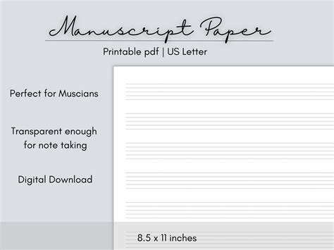 Manuscript Paper Printable - prntbl.concejomunicipaldechinu.gov.co
