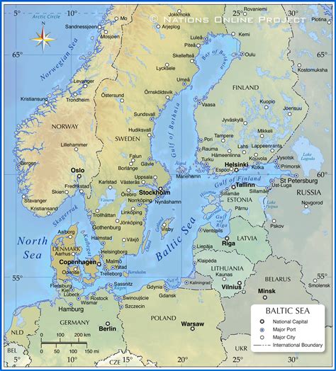 Map of the Baltic Sea Region - Nations Online Project