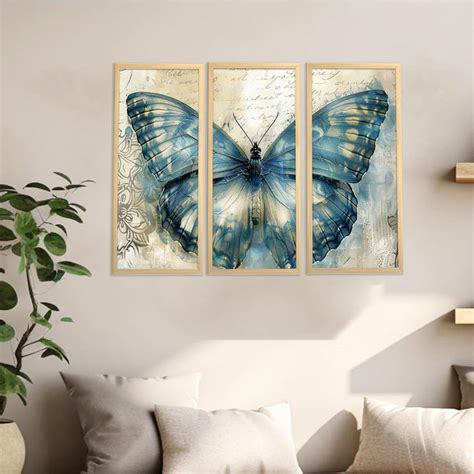 Butterfly Floral Dictionary Wall Art Painting for Home and Office Deco ...