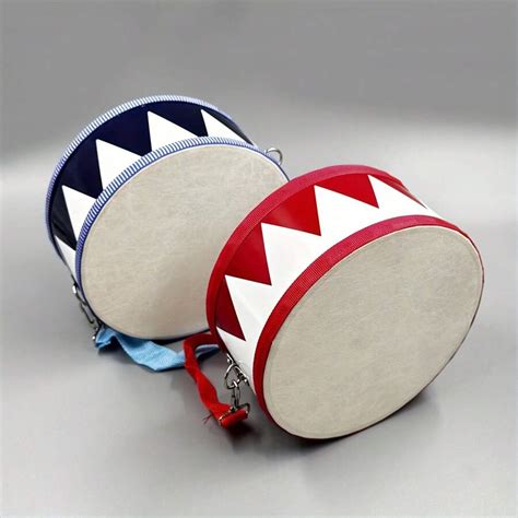 6/8-Inch Wooden Drum Set With Adjustable Strap, 2 Drumsticks, And ...