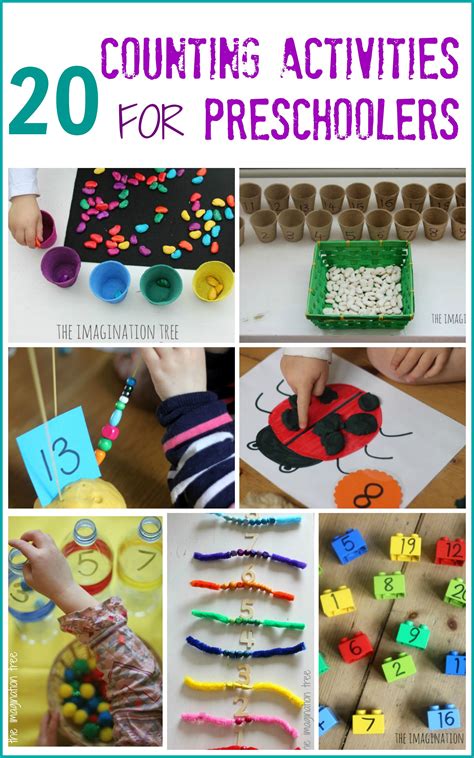 20 Counting Activities for Preschoolers - The Imagination Tree ...