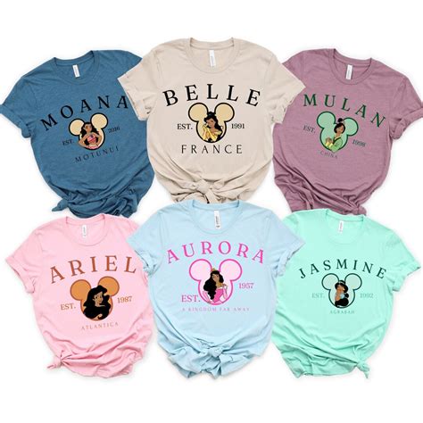 Disney African American Princess Tee, Black Princess Shirts, Black ...