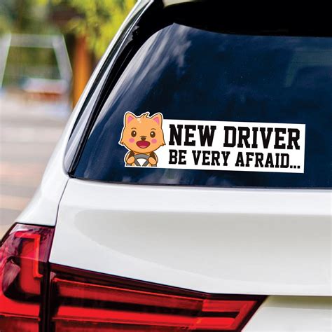 New Driver Car Sticker Vinyl Decal, Please Be Patient, Funny Student ...