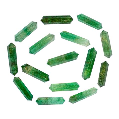 Green Strawberry Quartz Pencil Points - Premium Crystal Pencil Points