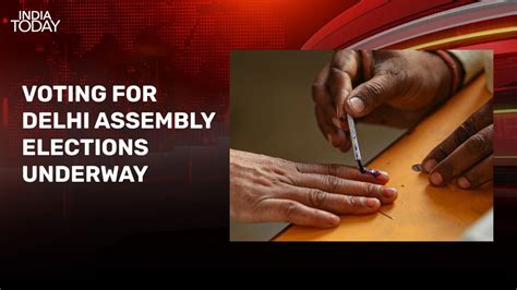 Voting for Delhi elections underway as key leaders cast their vote